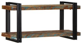 vidaXL Ράφι τοίχου Πολύχρωμο μασίφ ξύλο αναγεννημένο