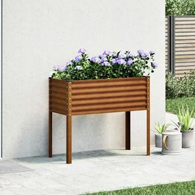 vidaXL Ζαρντινιέρα 100x45x90 εκ. Ατσάλι Σκληρυθέν στον Αέρα