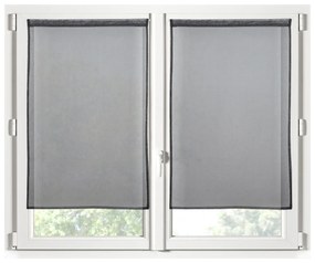 Σετ Κουρτίνες Παραθύρου (60x120) Με Τούνελ S-F Monna Anthracite RA2B961006