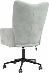 vidaXL Πολυθρόνα Relax Ανοιχτό Γκρι Βελούδινη