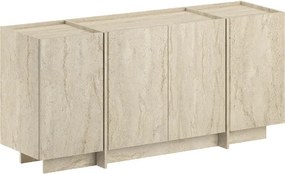 Μπουφές Dorma Megapap χρώμα travertine 180x45x80,2εκ.