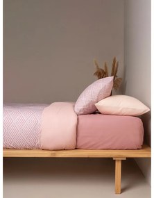 Σετ Σεντόνια Cotton Feelings 2048 Powder Διπλό με λάστιχο (150x205+30)