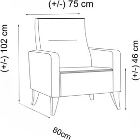 Γωνιακός καναπές τύπου 216x130x86 cm