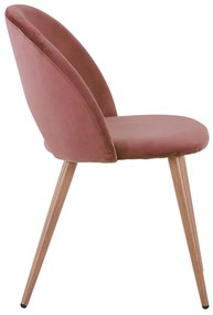 Καρέκλα SADIE Βελούδο Σάπιο Μήλο 52x49,5x77Υεκ. 4αδα 52x49.5x77 εκ.