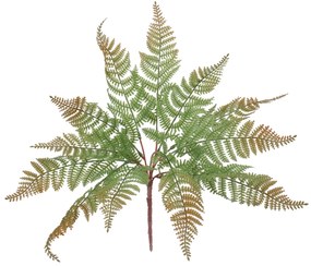 GloboStar® FERN 78269 Τεχνητό Φυτό Φτέρη - Μπουκέτο Διακοσμητικών Φυτών - Κλαδιών με Φύλλωμα Πράσινο - Καφέ Υ45cm