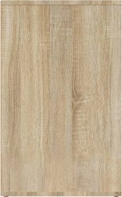 vidaXL Ντουλάπι Γυαλιστερό Sonoma Δρυς 80x40x65εκ.Επεξεργασμένο Ξύλο