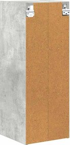 vidaXL Κρεμαστό ντουλάπι Σκυρόδεμα Γκρι 30 x 29,5 x 80 εκ.