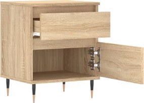 vidaXL Κομοδίνα 2 τεμ. Sonoma Δρυς 40 x 35 x 50 εκ. από Επεξεργ. Ξύλο