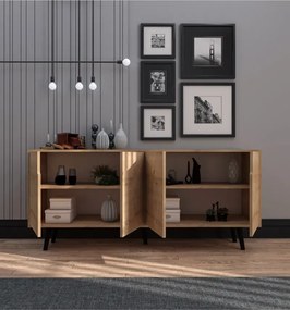 Stewehome μοντέρνα κονσόλα σαλονιού 180x45x80 cm