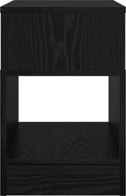 vidaXL End Table 2 pcs Μαύρη Οξυά 30,5 x 30 x 45 εκ Επεξεργασμένο ξύλο