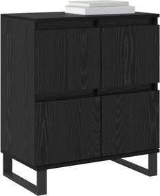 vidaXL Πλαϊνό γραφείο Μαύρη Οξυά 60 x 35 x 70 cm