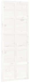 vidaXL Πόρτα Αχυρώνα Λευκή 80x1,8x214 εκ. από Μασίφ Ξύλο Πεύκου