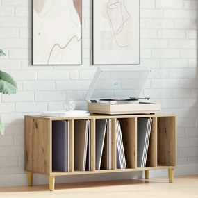 vidaXL Έπιπλο Δίσκων τεχνίτης Δρυς 100x38x48 εκ από Επεξεργασμένο Ξύλο