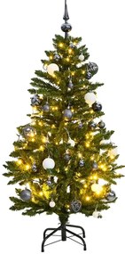 vidaXL Χριστουγεν. Δέντρο Τεχνητό Αρθρωτό με 150 LED &amp; Μπάλες 120 εκ.