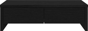vidaXL Βάση Οθόνης με Συρτάρια Μαύρη Δρυς 50x27x15 εκ. από Τεχνητό Ξύλο