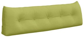 vidaXL Μαξιλάρι Πλάτης Ανοιχτό Πράσινο 160 x 24 x 50 εκ ύφασμα