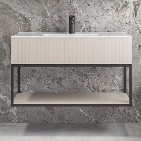 Furnibath S 101 - Βάση Επιπλου με Συρταρι και Ραφι 101x46 - 384