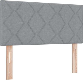 vidaXL Κεφαλάρι Ανοιχτό γκρι 100 cm ύφασμα