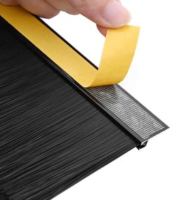 vidaXL Αυτοκόλλητες σφραγίδες πόρτας 6 pcs Μαύρο 100 cm