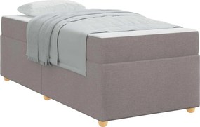 vidaXL Σκελετός Κρεβατιού Taupe 90 x 200 cm ύφασμα