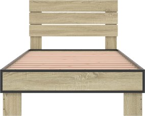vidaXL Κρεβάτι με Κεφαλάρι Sonoma Δρυς 80 x 200 cm Επεξεργασμένο Ξύλο