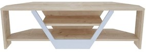 Έπιπλο Τηλεόρασης Sares 322RTC2178 120x35x36,8cm Oak-White