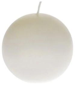 Iliadis Διακοσμητικό Κερί Παραφίνης Μπάλα Λευκό 8x8cm 16522
