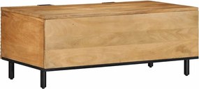 vidaXL Τραπεζάκι σαλονιού καφέ 100x54x40 cm μασίφ ξύλο Mango