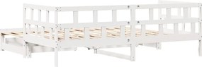 vidaXL Καναπές Κρεβάτι Συρόμενος Χωρίς Στρώμα 90x200 εκ. &amp; Συρτάρια