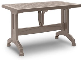 Τραπέζι πολυπροπυλενίου Callan Megapap χρώμα cappuccino 120x70x73εκ.-GP046-0002,2