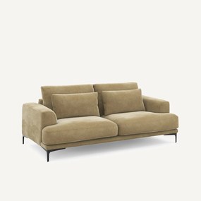 Καναπές 3 θέσεων με βελούδινη ταπετσαρία stonewashed, Marsile