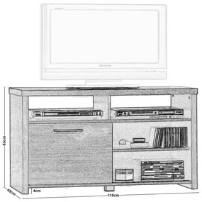 ANALOG Έπιπλο TV Απόχρωση Sonoma Oak
