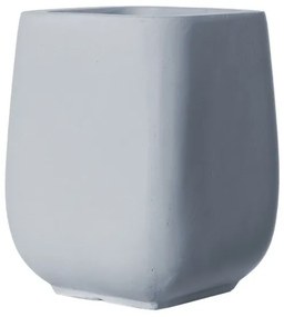 Supergreens Γλάστρα Πήλινη Κάθετη "Regal" Γκρι L 42x42x50 εκ.
