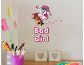 Παιδικό Αυτοκόλλητο Τοίχου BAD GIRL 11107  Ango Dalber 11007 Ροζ