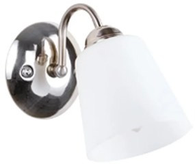 Φωτιστικό Τοίχου 1162 I-1162/AP NIK Silver Metal, Glass