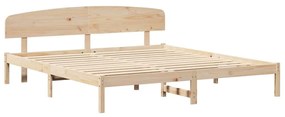 vidaXL Σκελετός Κρεβατιού Καφέ 180 x 200 cm Μασίφ ξύλο πεύκου