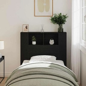 vidaXL Κεφαλάρι Ντουλάπα Μαύρη Δρυς 100x19x104.5 εκ. Φτιαγμένο από Επεξεργασμένο Ξύλο