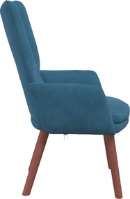 vidaXL Πολυθρόνα Μπλε 63 x 67 x 94 εκ. Βελούδο