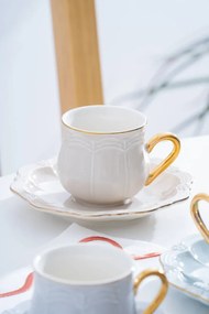 Stewehome Σετ πορσελάνινων φλιτζανιών καφέ για 6 άτομα Πολύχρωμο