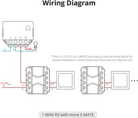 GloboStar® 80070 SONOFF S-MATE - Switch Mate 16A/3500W