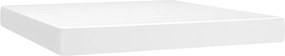 vidaXL Κρεβάτι Boxspring με Στρώμα Λευκό 180x200 εκ. Συνθετικό Δέρμα