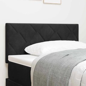 vidaXL Κεφαλάρι Μαύρο 100 cm Βελούδο