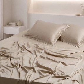 Σεντόνια King Size (Σετ) Silk Fashion Bamboo Beige