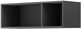 Lh-homefurniture Ραφιέρα επιτοίχια Enjoy Γραφίτης 90x30x35cm 38107-ENJ-90-g