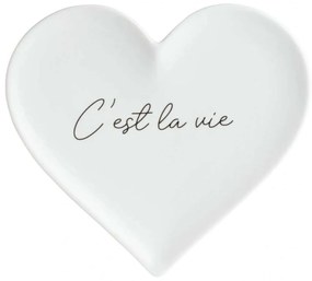 Πιάτο C'est La Vie RD0017017 15,5x15,1x1,2cm White-Black Raeder Porcelain