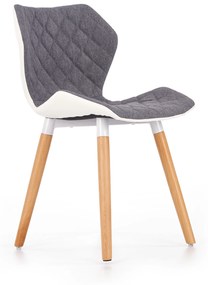 K277 chair, color: grey / white DIOMMI V-CH-K/277-KR-POPIEL