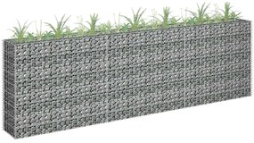vidaXL Συρματοκιβώτιο-Γλάστρα Υπερυψωμένη 270x30x90 εκ. Γαλβ. Χάλυβας