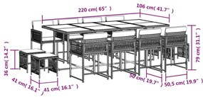 ΣΕΤ ΤΡΑΠΕΖΑΡΙΑΣ ΚΗΠΟΥ 13 ΤΕΜ. ΜΠΕΖ ΣΥΝΘ. ΡΑΤΑΝ ΜΕ ΜΑΞΙΛΑΡΙΑ 3211522