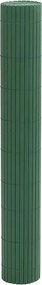 vidaXL Φράχτης Κήπου Διπλής Όψης Πράσινος 1,8x3 μ. PVC