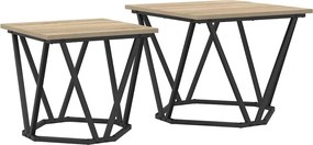 vidaXL Σετ βοηθητικά τραπεζάκια 2 pcs Δρύς Sonoma